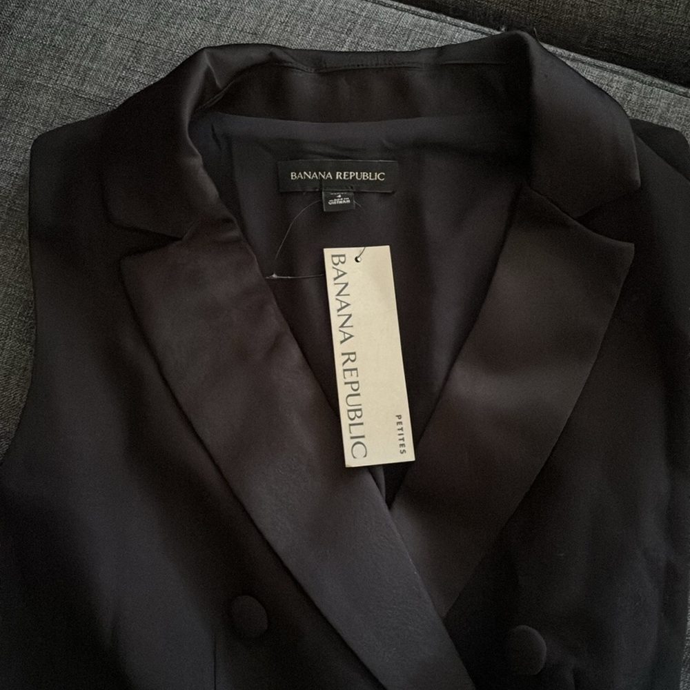 NWT Banana Republic Tuxedo Jumpsuit  4P - Picture 4 of 10